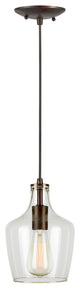 Signature 1 Light Mini Pendant, Antique Bronze
