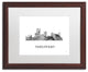 Marlene Watson 'Parsippany Nj Skyline' Matted Art, Wood Frame, White, 20x16