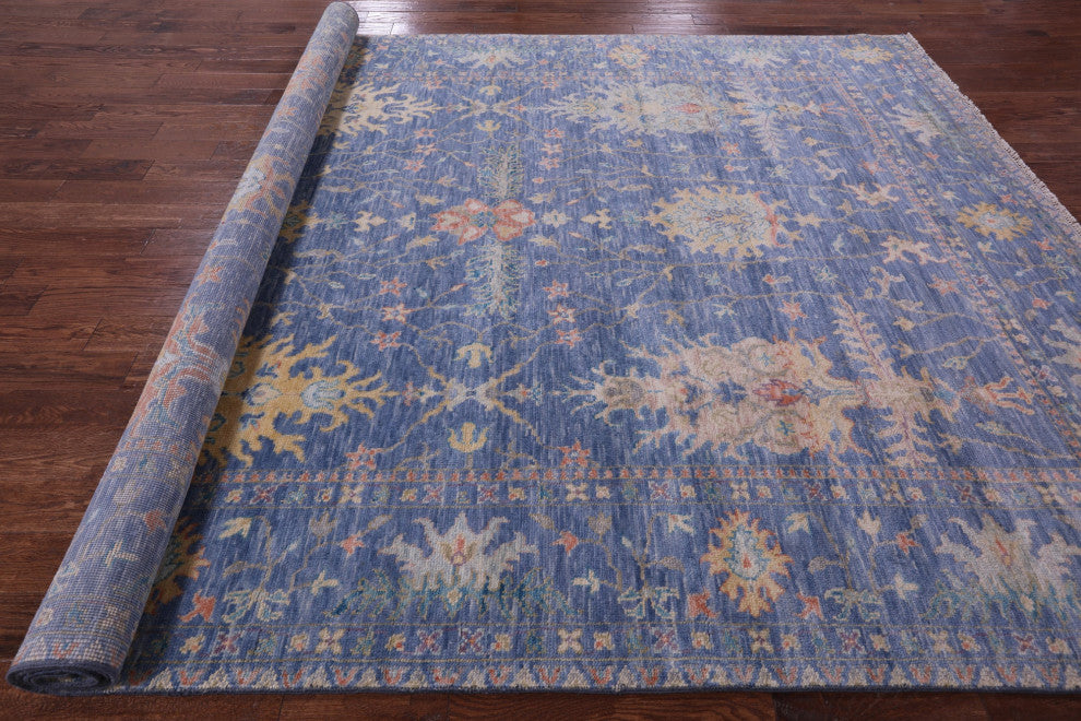 Turkish Oushak Hand-Knotted Rug 8' 11" X 12' 4" - Q15593