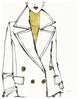 "Fashion Strokes I no Splatter" Digital Paper Print by Anne Tavoletti, 24"x30"