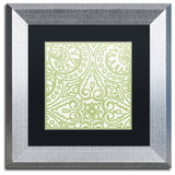 Color Bakery 'Dulce IV' Art, Silver Frame, Black Matte, 11"x11"