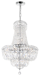 Stefania 17 Light Down Chandelier With Chrome Finish