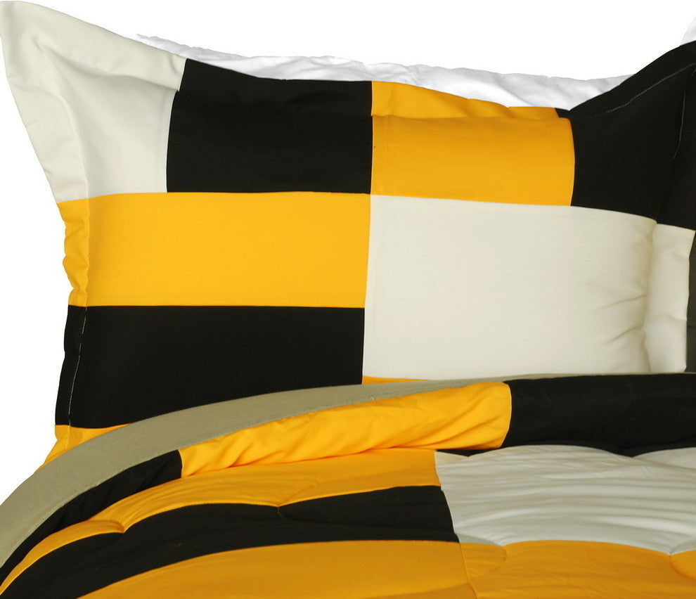 Blooming Greenland Quilted Patchwork Down Alternative Comforter Set-Twin