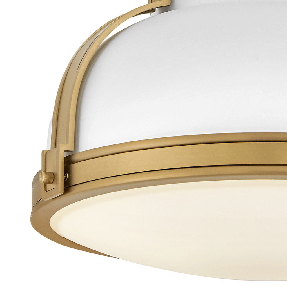 Hinkley Barton Medium Flush Mount, Matte White