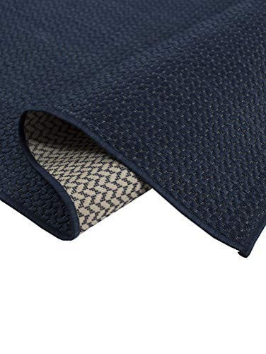 Outdoor Collection Accent Area Rug - Bacteria Resistant Rug, Navy, 5'3"x7'6"