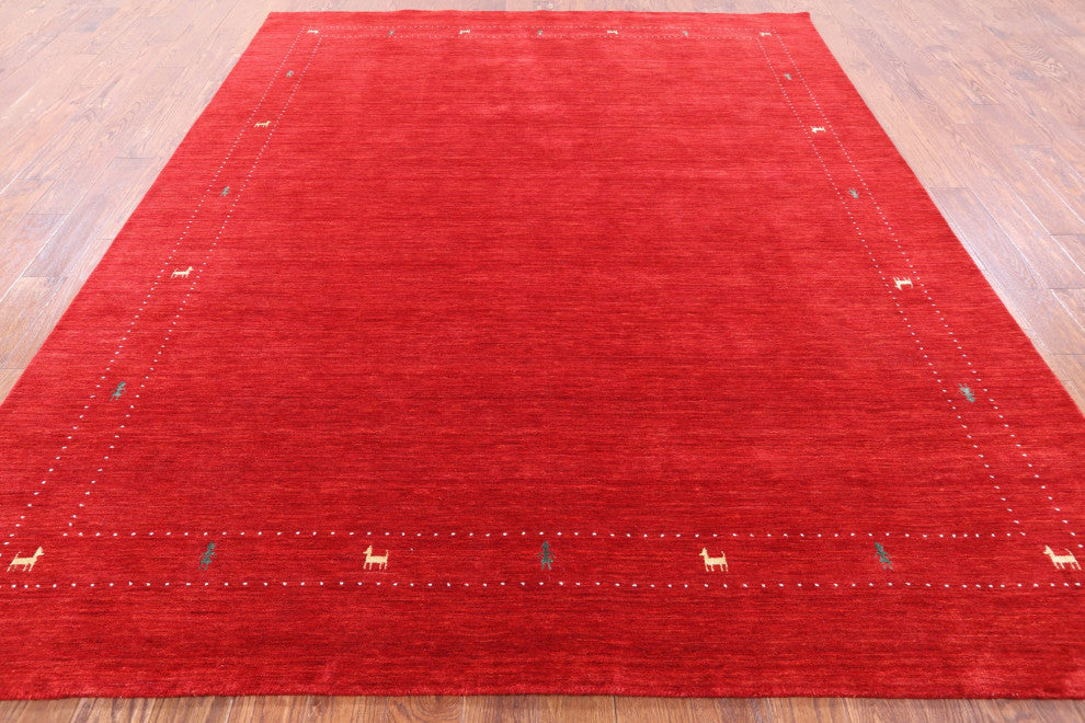 Hand Knotted Persian Gabbeh Rug 8' 0" X 10' 0" Q6996
