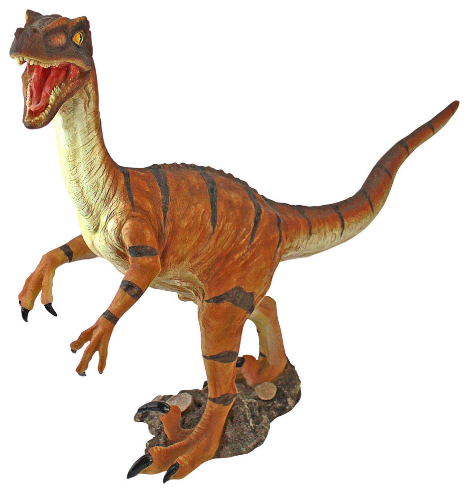 Velociraptor Scaled Dinosaur Statue