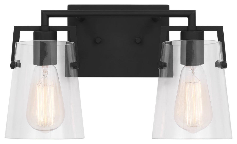 Crofton 2 Light Bath, Midnight Black