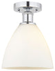 Innovations 616-1F-PC-GBD-751 1 Light Semi-Flush Mount, Polished Chrome