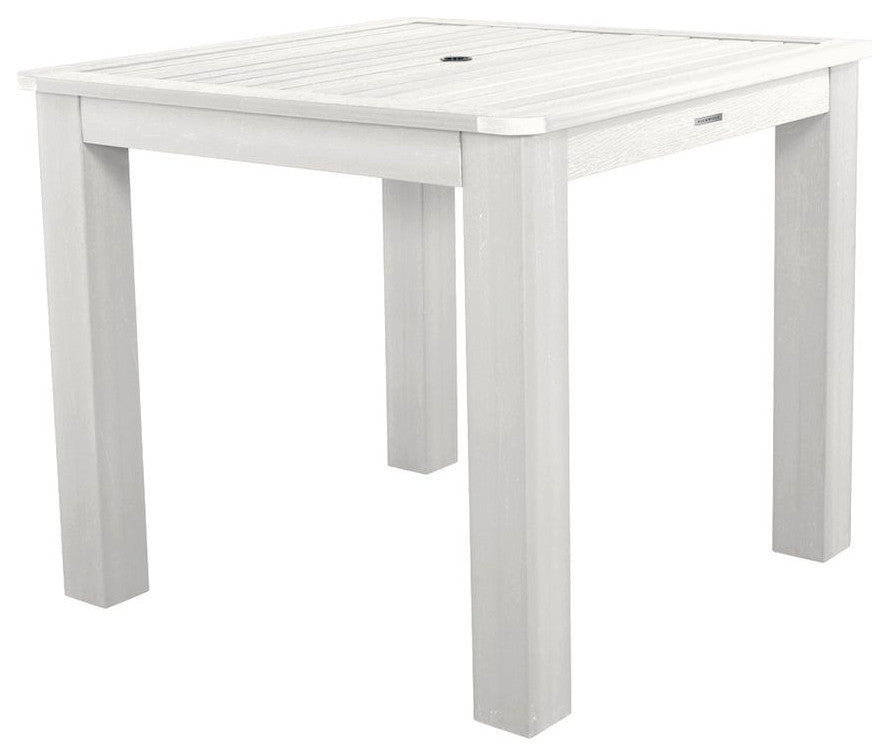 Square Counter-Height Dining Table, White