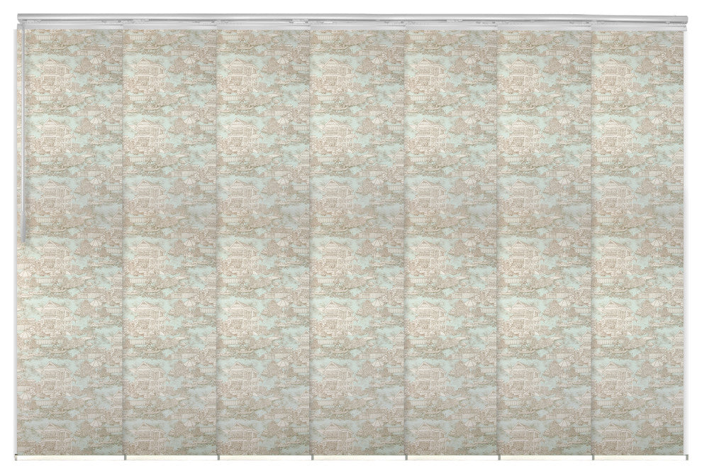 Florentina 7-Panel Track Extendable Vertical Blinds 110-153"W