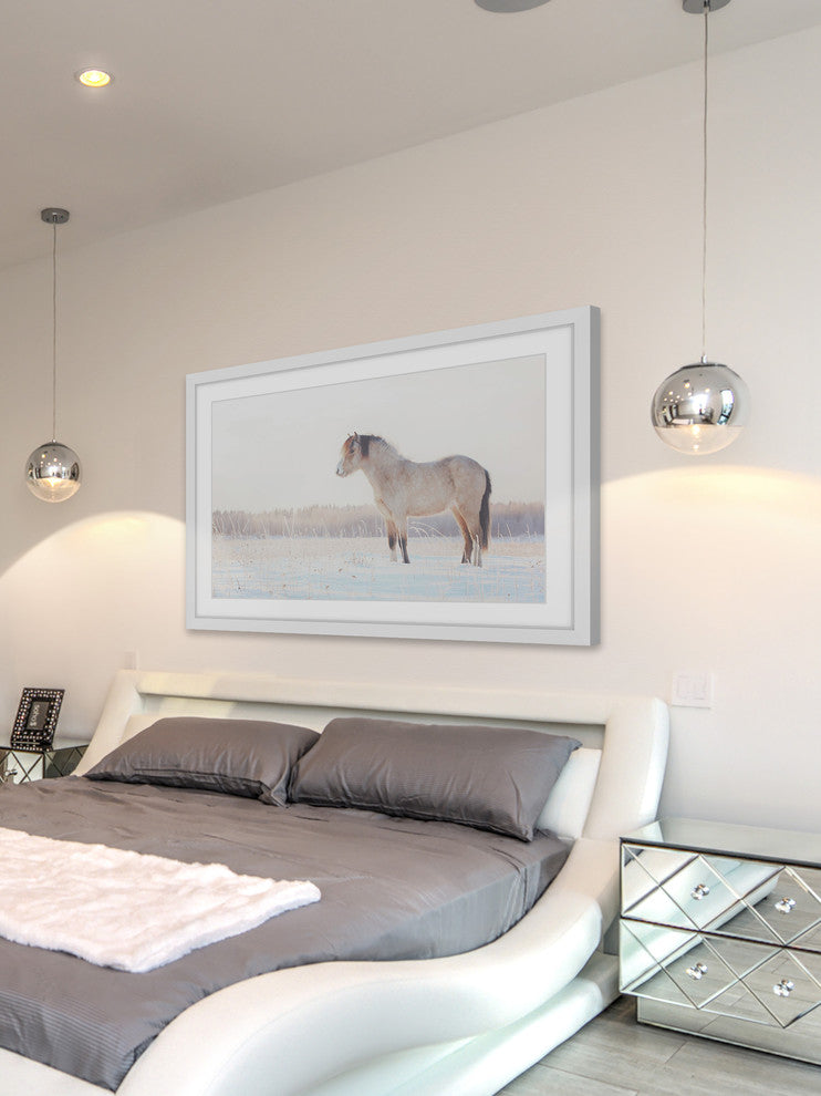 Marmont Hill, "Horse Stands Still" Framed Painting Print, 45x30