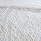 Woolrich Teton Plush Embroidered 3-Piece Coverlet Mini Set, Ivory