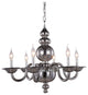 Elegant Lighting Champlain Collection Chandelier, Silver Shade
