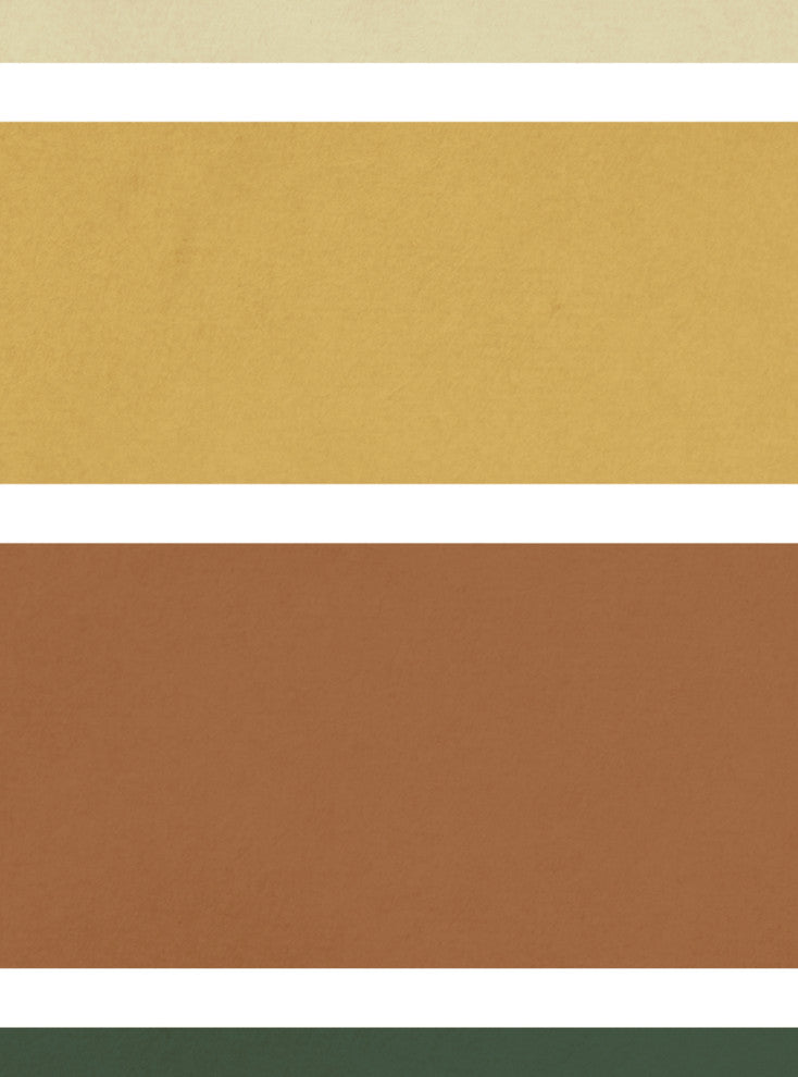 Retro Rising Sun Peel and Stick Vinyl Wall Sticker, Earthy, Small