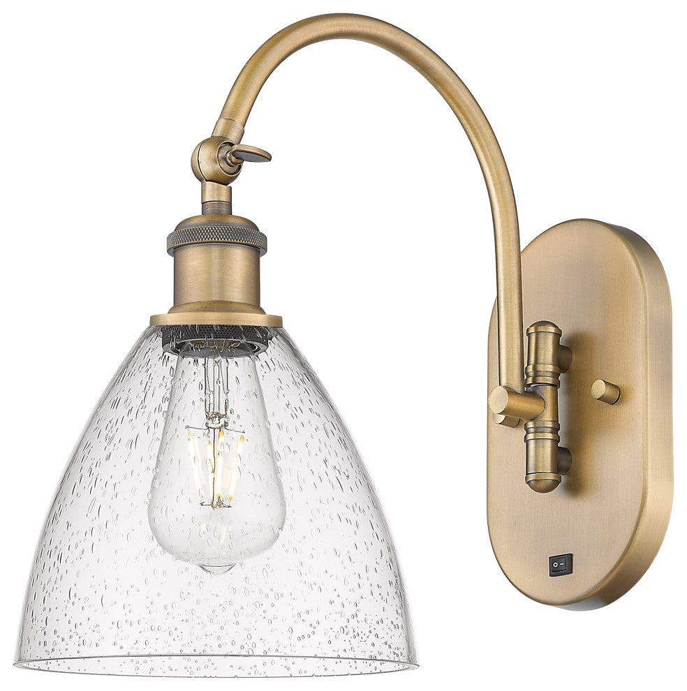 Innovations 518-1W-BB-GBD-754-LED 1-Light Sconce, Brushed Brass