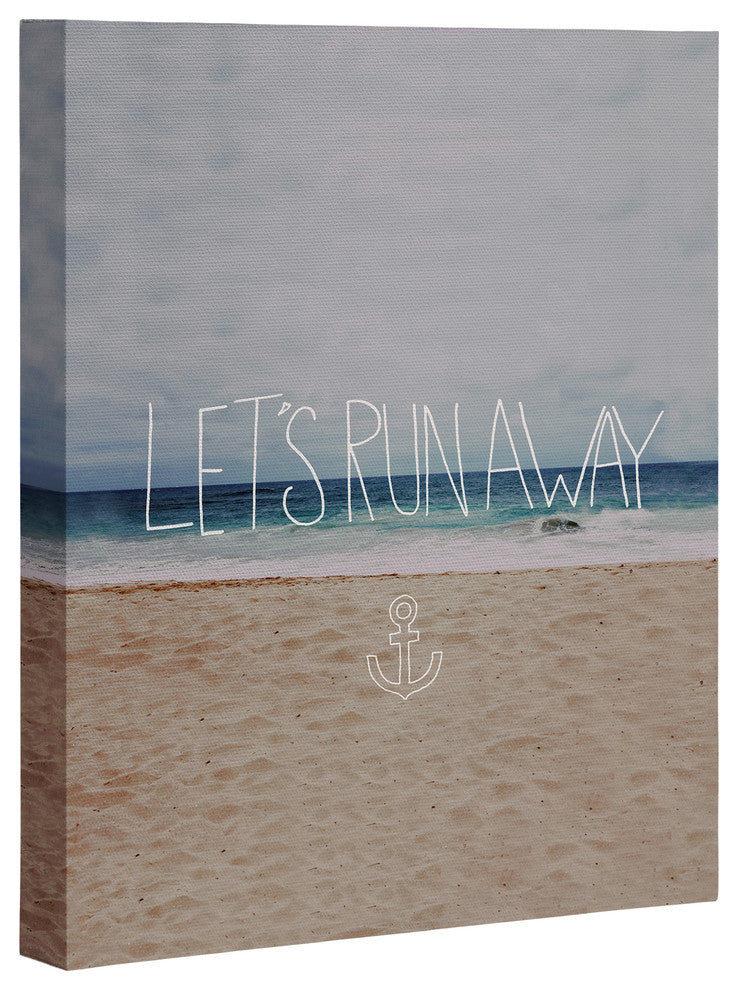 Deny Designs Leah Flores Lets Run Away III Art Canvas