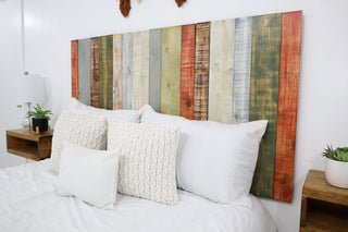 Handcrafted Headboard, Hanger Style, Retro Mix, King