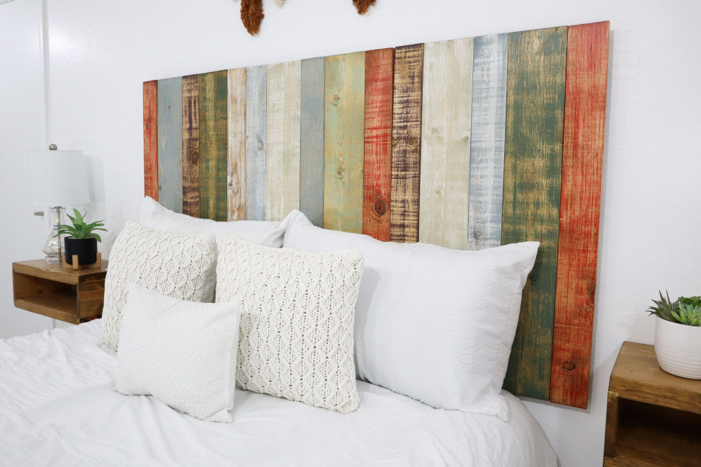 Handcrafted Headboard, Hanger Style, Retro Mix, King