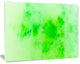 Bright Green Starry Fractal Sky, Oversized Abstract Canvas Art Print, 60x40