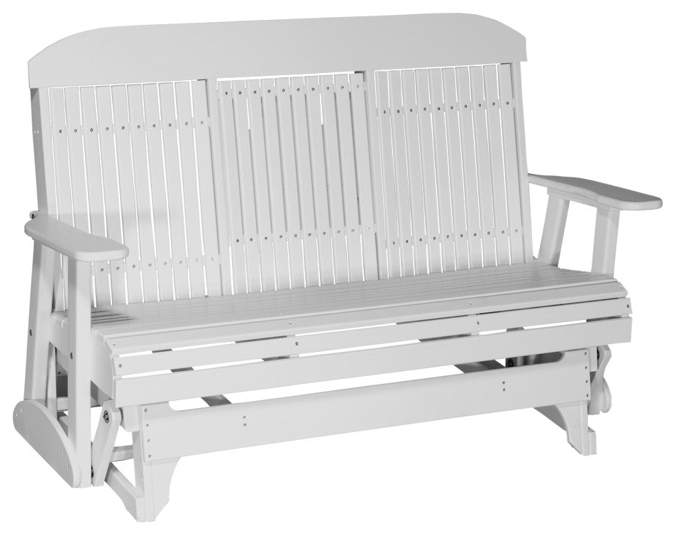 Poly Classic Glider, White, 5 Foot, Standard