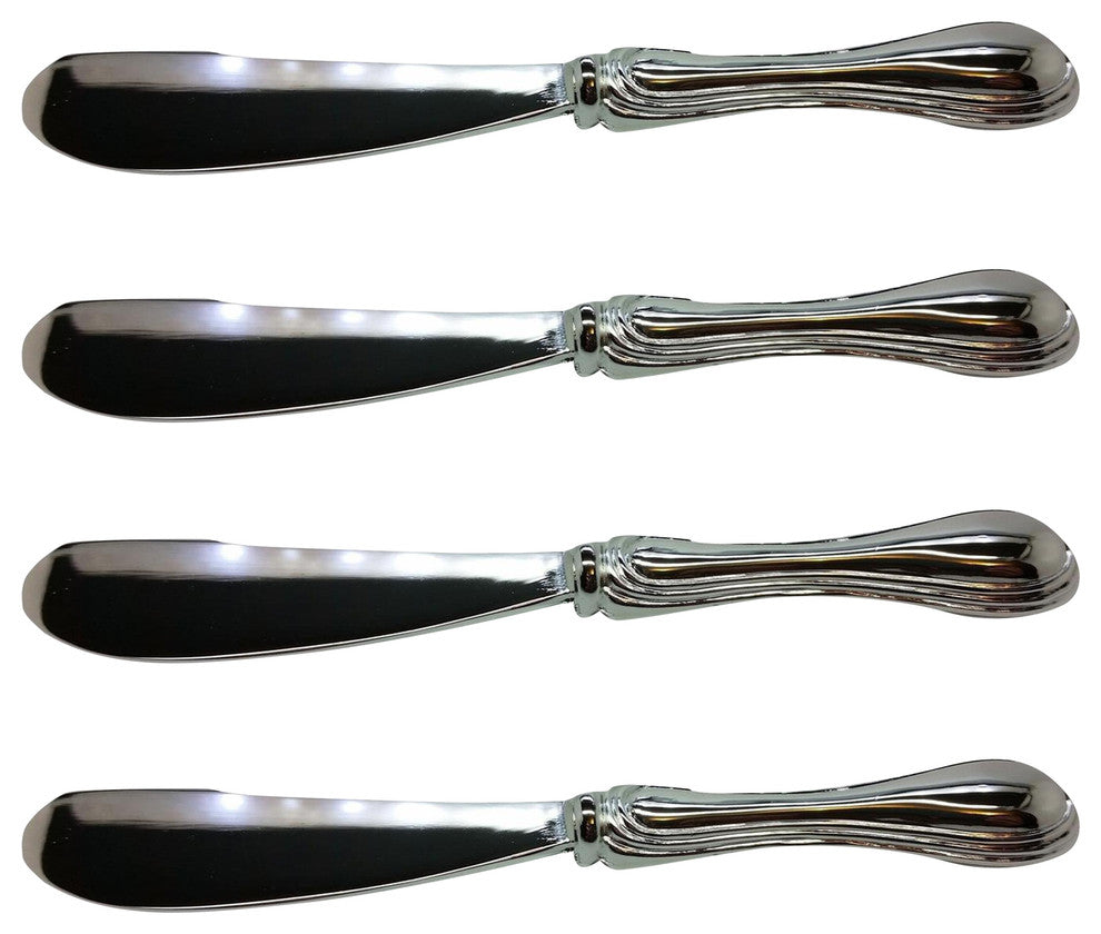 Elegance Silver-Plate Rim Pate Knifes Set