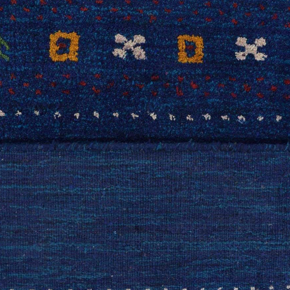 HAND KNOTTED LOOM SILK ECO-FRIENDLY AREA RUGS-Rectangle,Dark Blue,Contemporary
