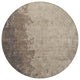 Machine Washable Indoor/Outdoor Chantille ACN1912 Taupe 8' x 8' Round Rug