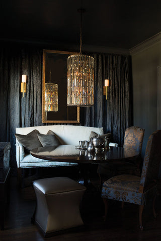 Fredrick Ramond Gemma Large Two Tier Drum, Silver Leaf*