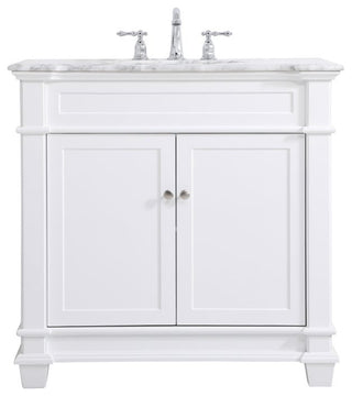 Weston Single Bathroom Vanity Set, White, 36