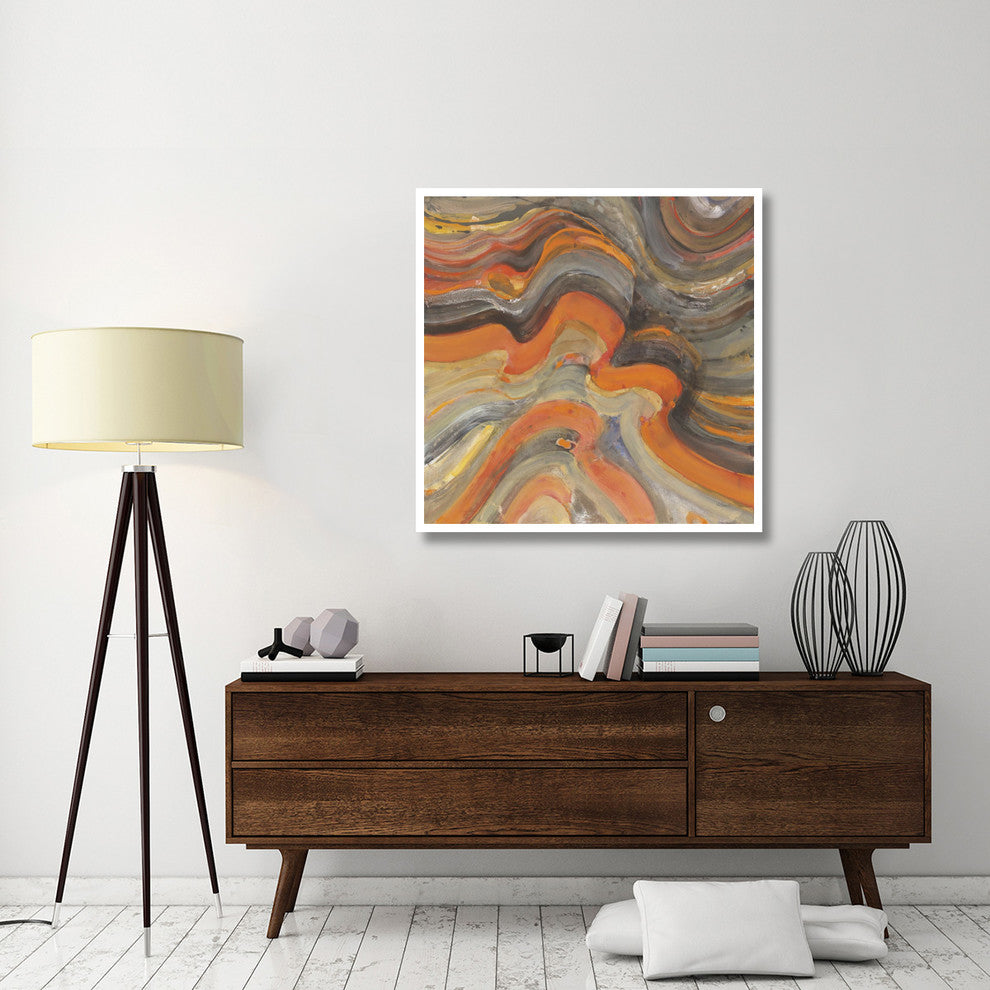 "Floating Lava" Digital Paper Print by Albena Hristova, 42"x42"