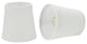 Aspen Creative 32718-X Hardback Empire Clip-On Lamp Shade White 3" x 4" x 4", Pack Set of 2