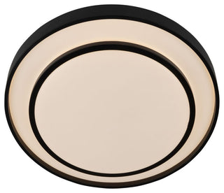 Aziza - Flush Mount - Black - 15"W