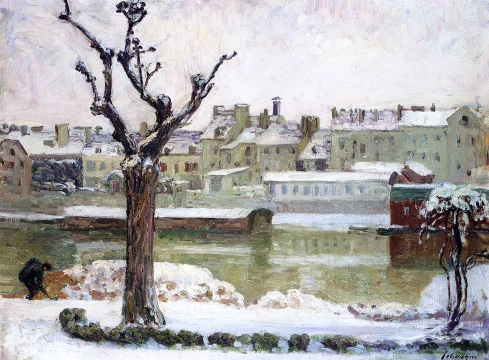 Henri Lebasque Winter in Lagny Wall Decal