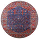 Ahgly Company Indoor Round Mid-Century Modern Area Rugs, 8' Round