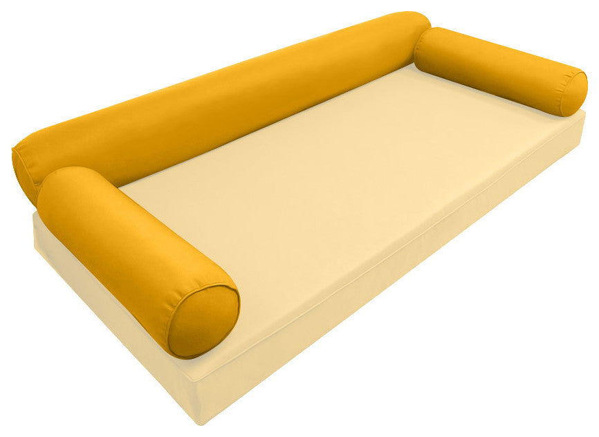 Style 6 Twin Size Pipe Trim Bolster Pillow Cushion Outdoor Slip Cover ONLY AD108
