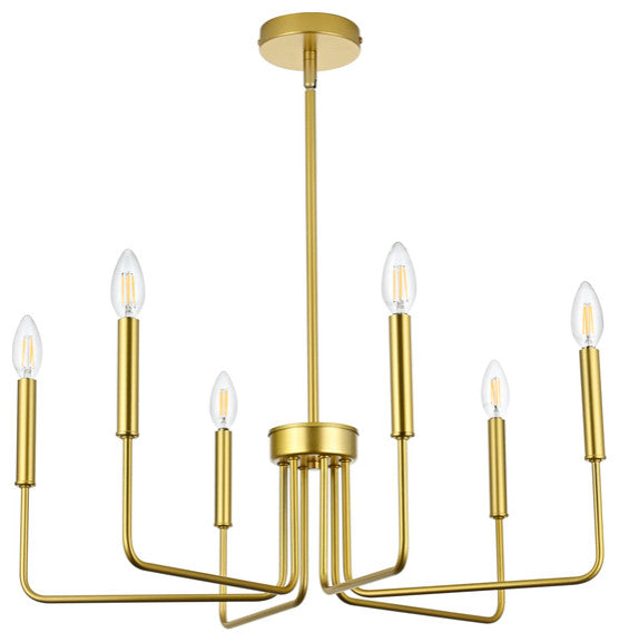 26" Pendant Light, Brass