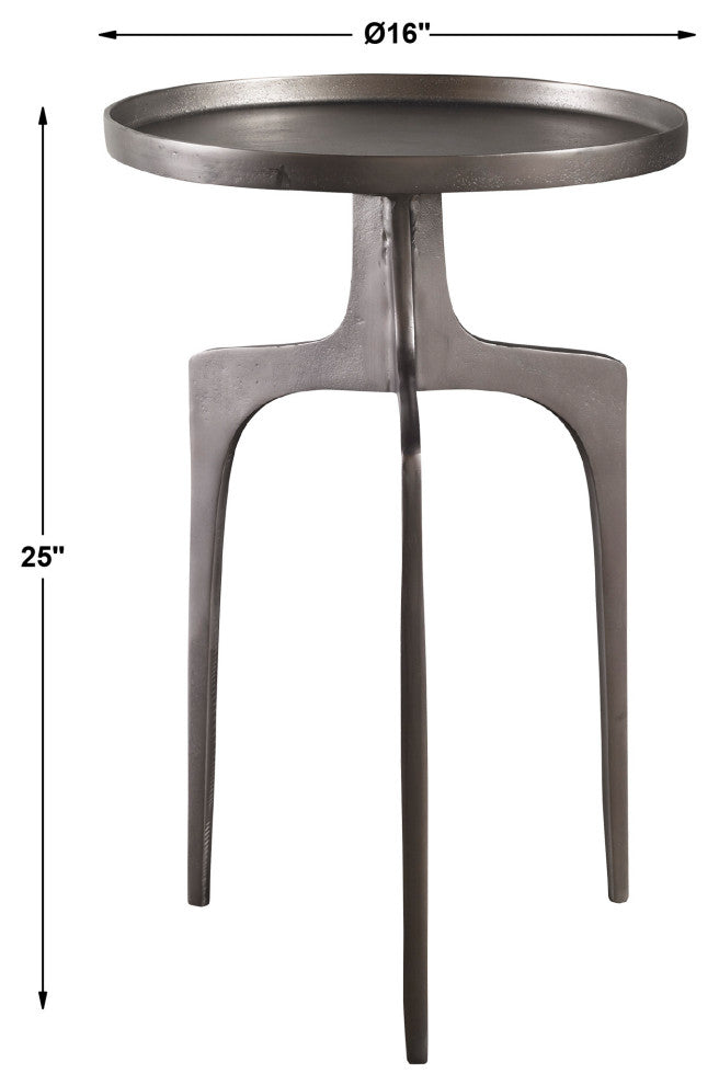 Uttermost Kenna Nickel Accent Table