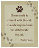 "Mark Twain: Cross Man and Cat" Digital Paper Print by BG.Studio, 24"x30"