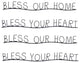 Bless Home and Heart Decor, 4-Piece Set