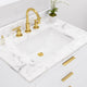 Bristol 30" Vanity, White With Mirrors and Gooseneck Faucet