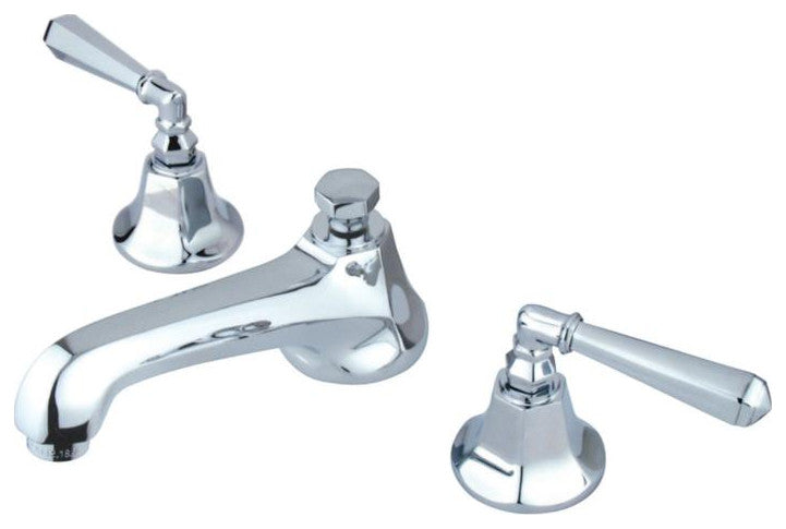 Metropolitan Two Handle 8" to 16" Widespread Lavatory Faucet with Brass Pop-up