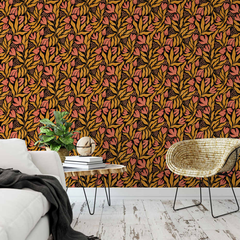 Nadine Dark Wallpaper, 24"x144"
