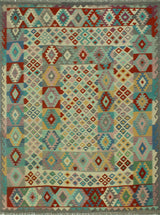 Sangat Kilim Aarif Ivory/Gray Rug, 8'5x11'3