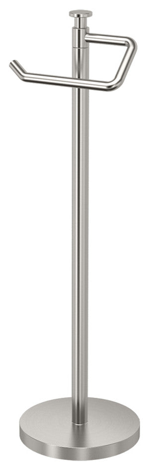 Standing Toilet Paper Holder, Satin Nickel