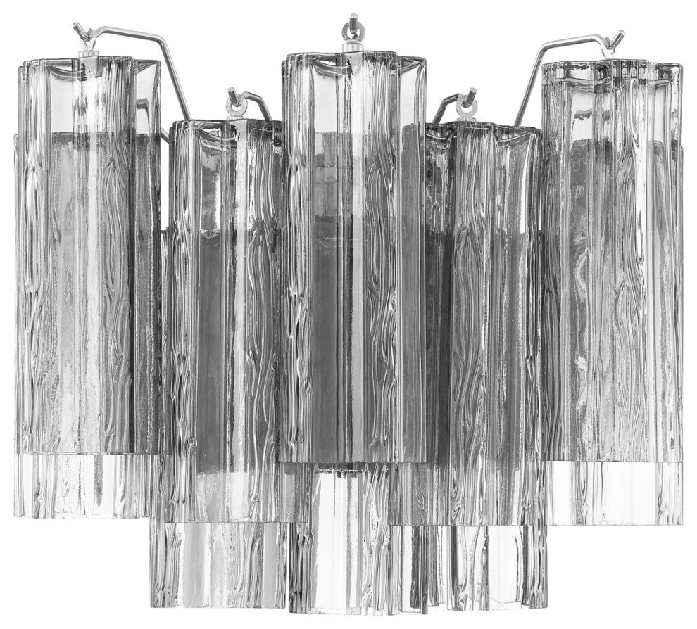 Crystorama Lighting Group ADD-302-SM Addis 2 Light 12" Tall Wall - Polished