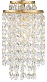 Gabrielle One Light Chandelier in Antique Gold