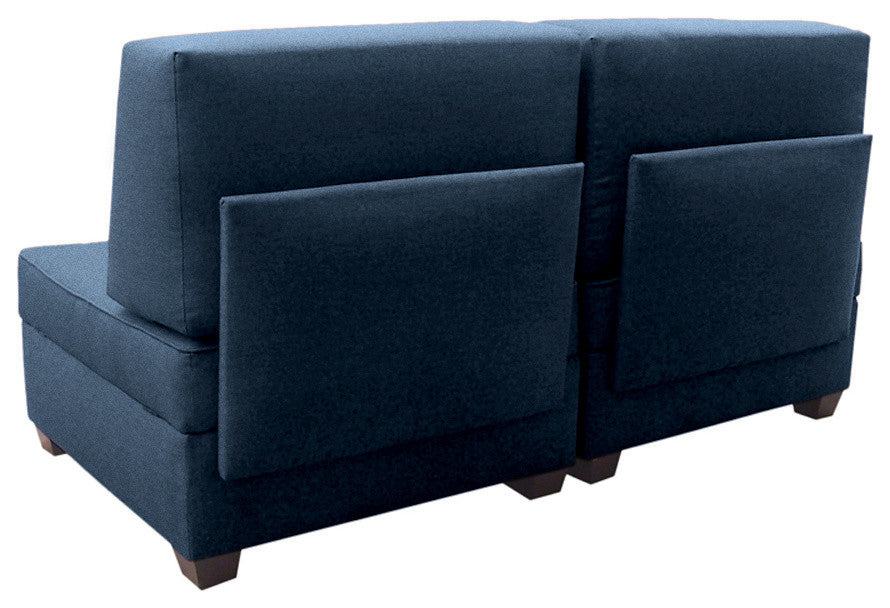 Duobed Storage Sofa Bed, 36"x72", Deep Ocean