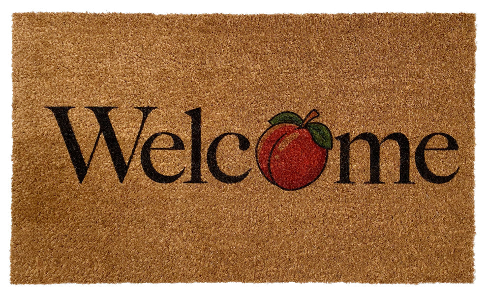 Calloway Mills Peach Welcome Doormat, 24"x36"