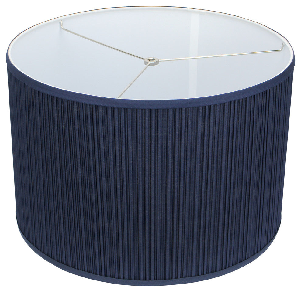 Fenchel Shades, 18"x18"x12" Spider Attachment Drum Lamp Shade, Pleated Mushroom